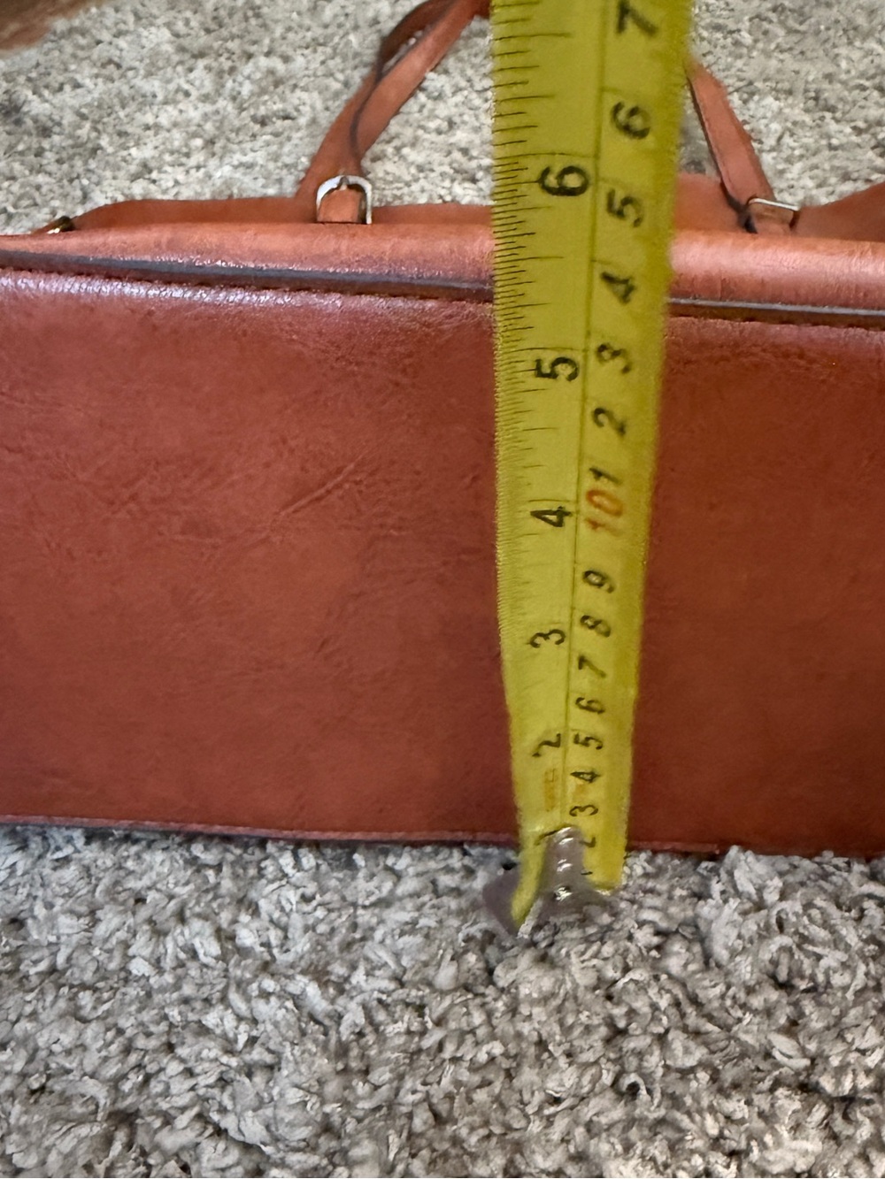 Classic Brown Leather Tote Bag for Women! NWOT! - Picture 7 of 7